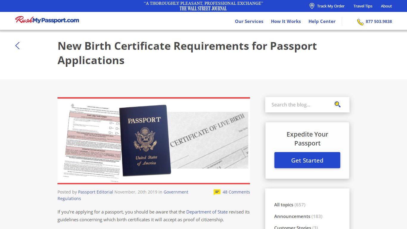 New Birth Certificate Requirements for Passport Applications